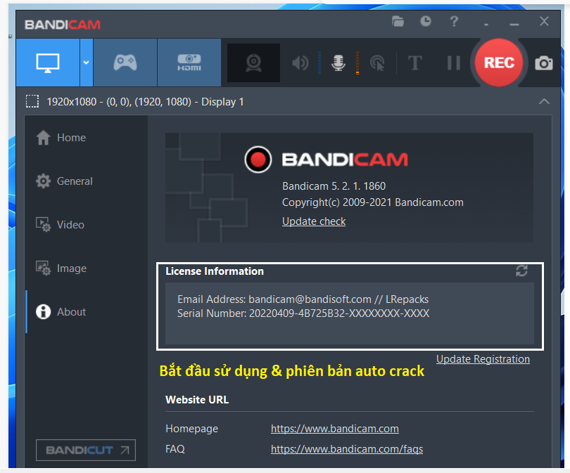 Tải Bandicam Full Crack Mới Nhất 2022 Sử Dụng Ngay CỔng ThÔng Tin
